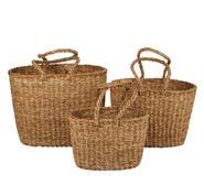 Set Of 3 Aldgate Round Seagrass Baskets Neutral