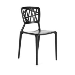 Set of 4 - Dondoli E Pocci Viento Replica Dining Chair - Black