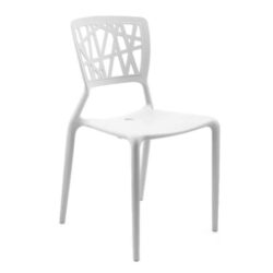 Set of 4 - Dondoli E Pocci Viento Replica Dining Chair - White