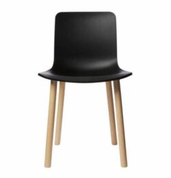 Set of 4 - Jasper Morrison Replica Hal Dining Chair Replica - Natural Legs - Black