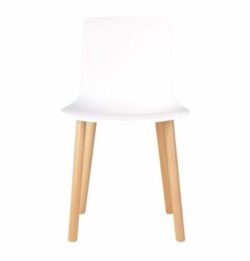 Set of 4 - Jasper Morrison Replica Hal Dining Chair Replica - Natural Legs - White