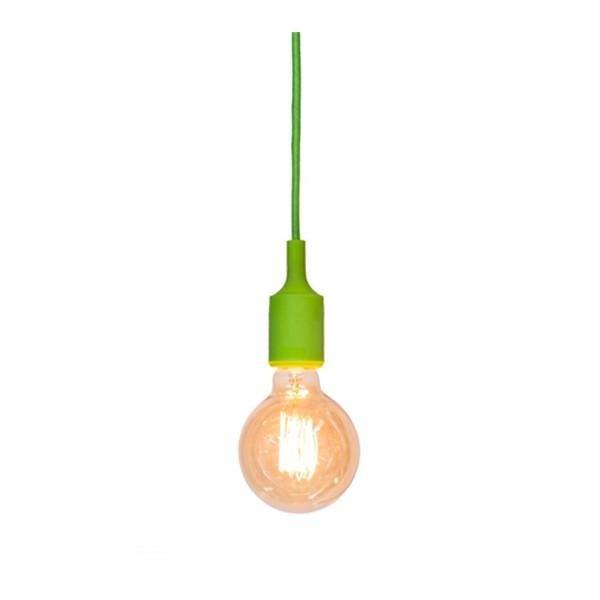 Stan Colour Silicone Ceiling Hanging Pendant Lamp - Green