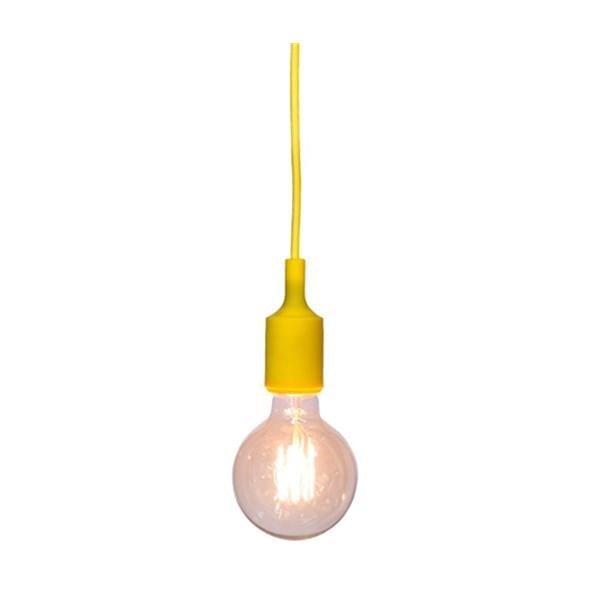 Stan Colour Silicone Ceiling Hanging Pendant Lamp - Yellow