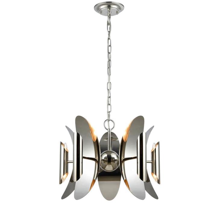 Stanley Contemporary Pendant Lamp Light Interior SESx10 Stainless Steel Concave Oval x5