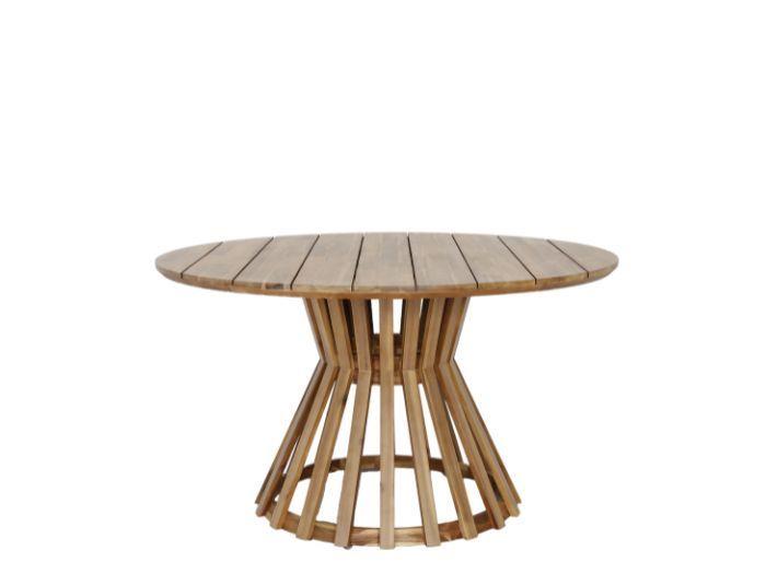 Stavanger Round Acacia Outdoor Dining Table | Shop Online or Instore | B2C Furniture