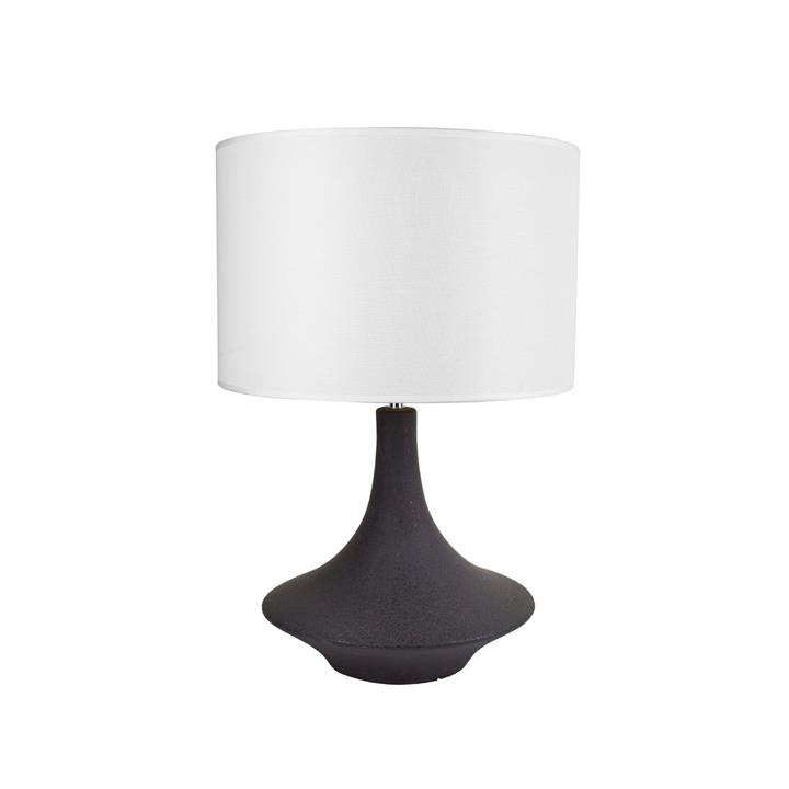 Symphony Curvy Modern Ceramic Table Lamp Light Large Black