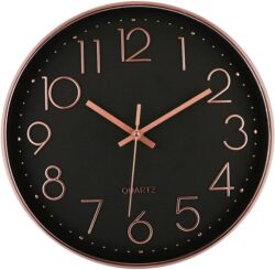 Taron 30cm Wall Clock - Black by Interior Secrets - AfterPay Available