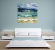 Timeless Square Wall Art Blue Extra Large