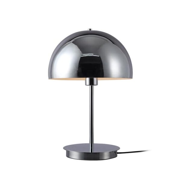 Toro Modern Semi Orb Metal Table Lamp Light Chrome