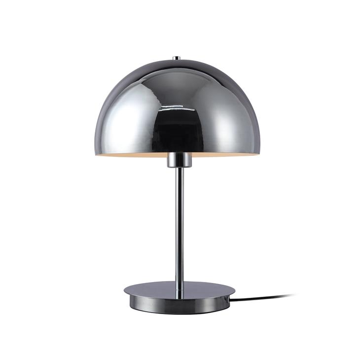 Toro Modern Semi Orb Metal Table Lamp Light Chrome