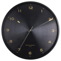Trae 40cm Wall Clock - Black by Interior Secrets - AfterPay Available