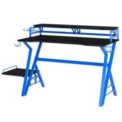 Turbo Gaming Computer Desk Home Office Racing Table - Blue