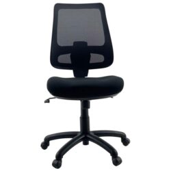 VELOX MIDNIGHT Mesh Bump Seat Comfort & Perfect Base Office Task Computer Chair - Black
