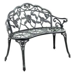 Victorian Cast Iron Garden Bench Outdoor Relaxing Chair