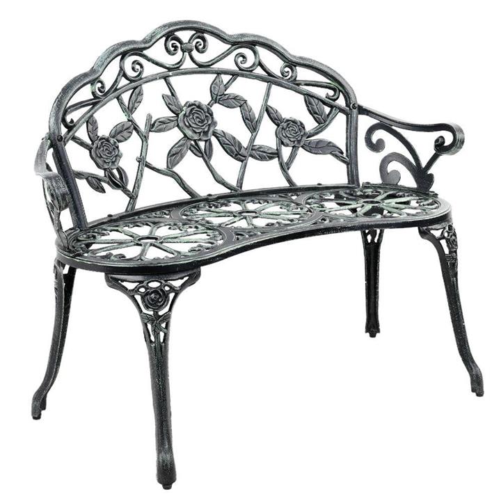 Victorian Cast Iron Garden Bench Outdoor Relaxing Chair