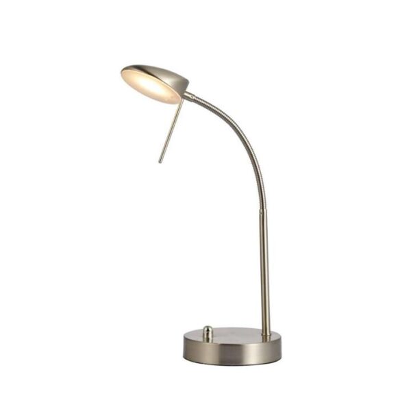 Vincenzo LED Modern Elegant Table Lamp Desk Light - Satin Chrome
