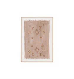Vintage Rug I Wall Art Print - Sand by Interior Secrets - AfterPay Available