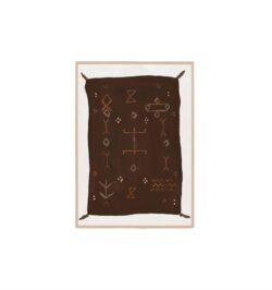 Vintage Rug II Wall Art Print - Rust by Interior Secrets - AfterPay Available