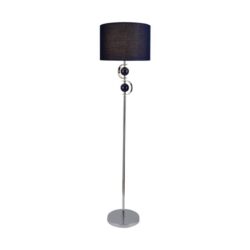 Virtue Modern Elegant Free Standing Reading Light Floor Lamp - Navy
