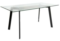 Vue Collection - Dining Table - Walnut - Matte Black