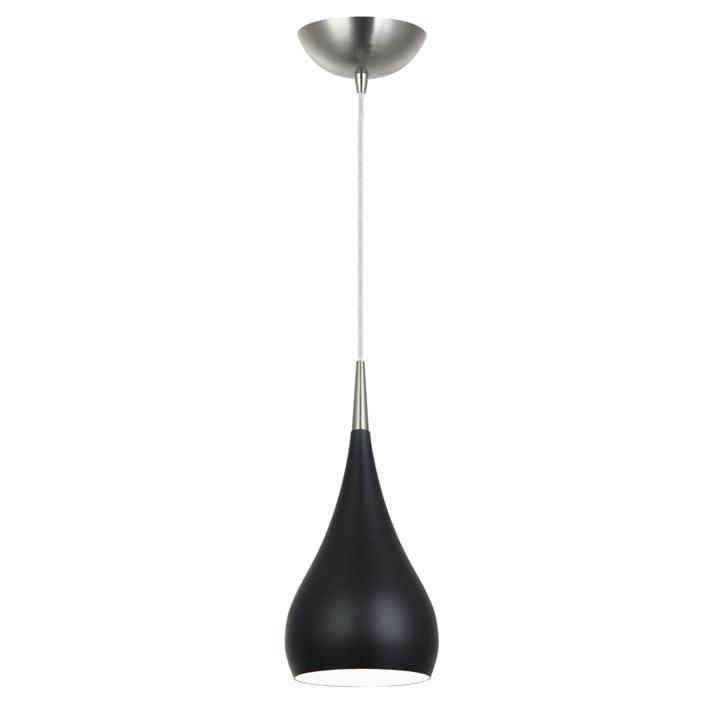 Zara Modern Pendant Lamp Light Interior ES Matte Black Bell