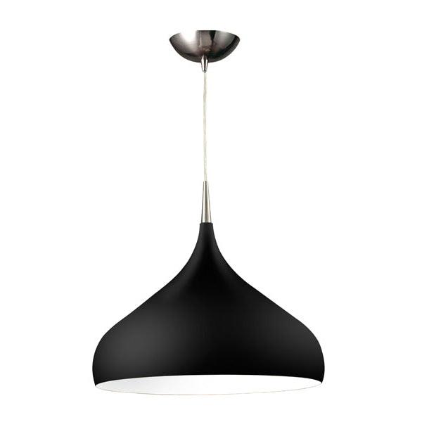 Zara Modern Pendant Lamp Light Interior ES Matte Black Dome