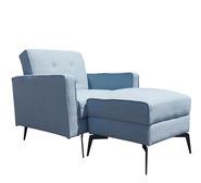 Antoniea Reclinable Chair & Ottoman Blue