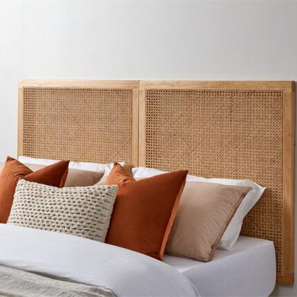 Dillon Rattan Queen Bedhead - Natural