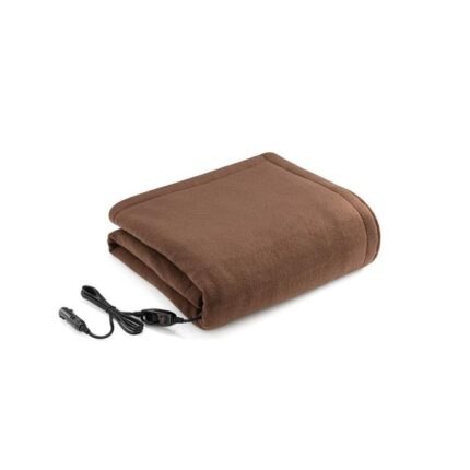 12v Car Electric Blanket - Brown - Brown