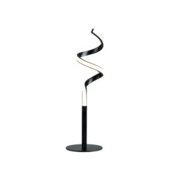 Allison LED Elegant Modern Spiral Table Lamp Light - Black
