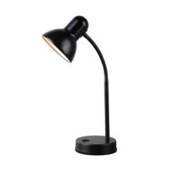 Day Peep Minimalist Classic Table Desk Office Lamp Light Metal Shade - Black