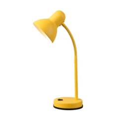 Day Peep Minimalist Classic Table Desk Office Lamp Light Metal Shade - Yellow