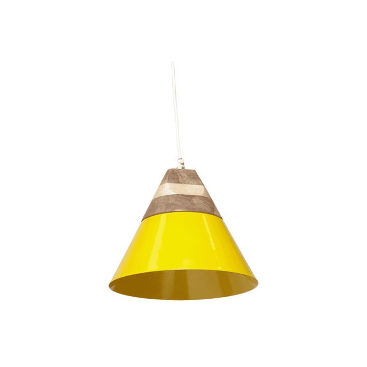 Liberty Chic Modern Cone Shape Pendant Lamp Light - Yellow - Yellow