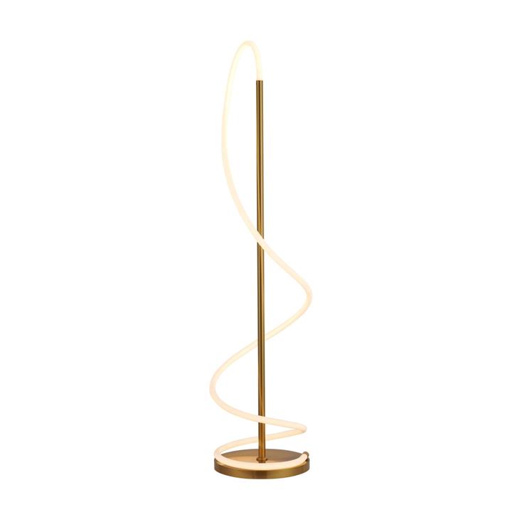 Lorraine Metal Wizard Modern Elegant LED Spiral Light Floor Lamp Light - Gold