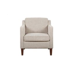 Norse 1-Seater Fabric Sofa Accent Relaxing Lounge Chair - Bone - Bone
