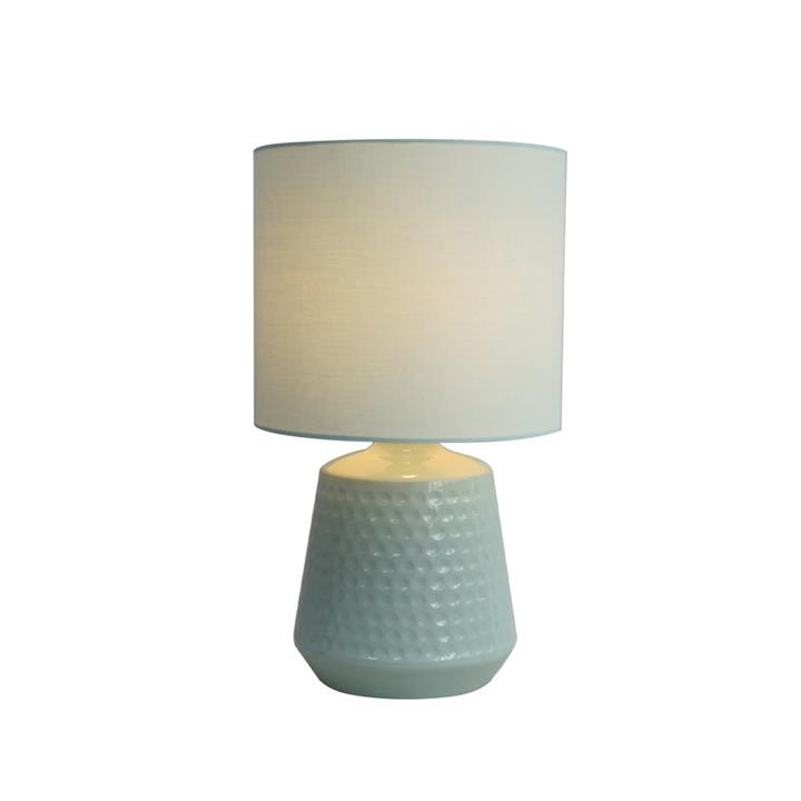 Osso Classic Touch Metal Table Lamp Light Fabric Shade - Green