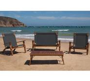Primaverra Outdoor Foldable 4 Seater Lounge Set Grey