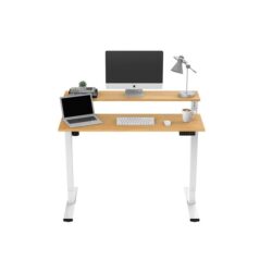 Standing Split Computer Work Task Study Office Desk - Natural/White - Natural