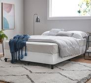 Zabi Double Bed Base White