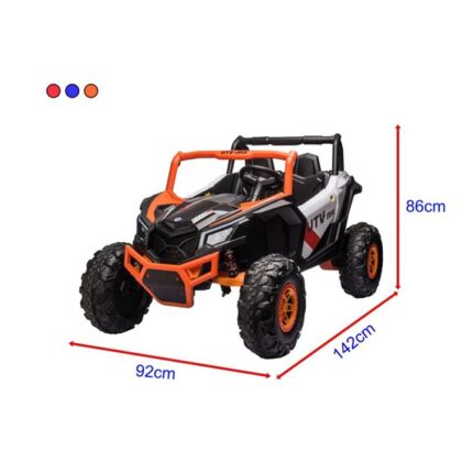 24v Go Skitz Wave 200 Kids Ride on E-Buggy - Red
