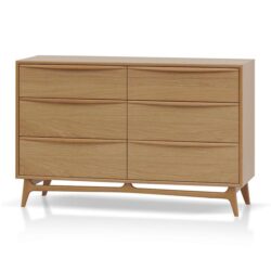 Brendon 6 Drawer Chest - Natural Oak by Interior Secrets - AfterPay Available