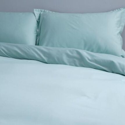Canningvale Alessia Bamboo Quilt Cover Sets - Gelato Mint, King, Hypoallergenic