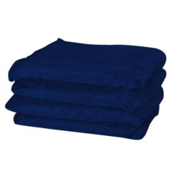 DreamZ 3x3M Large Oversized Blanket Throw Faux Fur Fleece Bed Warm Rug Sofa Navy
