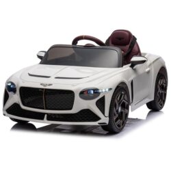 Licensed Bentley Bacalar Electric Ride On Toy Car for Kids, with Parental Remote Control, White