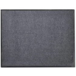 Nnevl grey pvc door mat 90 x 60 cm