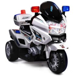 ROVO KIDS Electric Ride-On Patrol Motorbike Battery Police Toy Bike