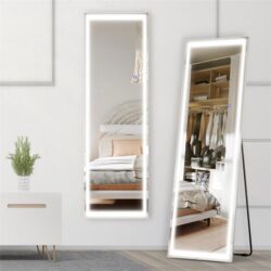 ELEGANT LED Full Length Dressing Mirror Wall Mounted Hanging Mirror with 3 Color Modes