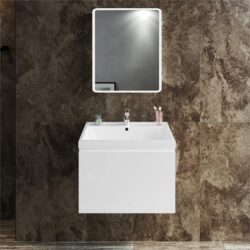 ELEGANT SHOWERS Bathroom Vanity Wall Mounted-Cabinet Storage Artificial Stone 600x450x400mm