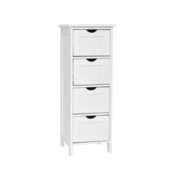 Harper 4-Drawer Multipurpose Bathroom Storage Cabinet Talboy - White