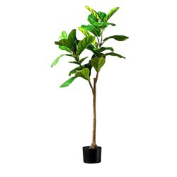 NNEAGS 120cm Green Artificial Indoor Qin Yerong Tree Fake Plant Simulation Decorative